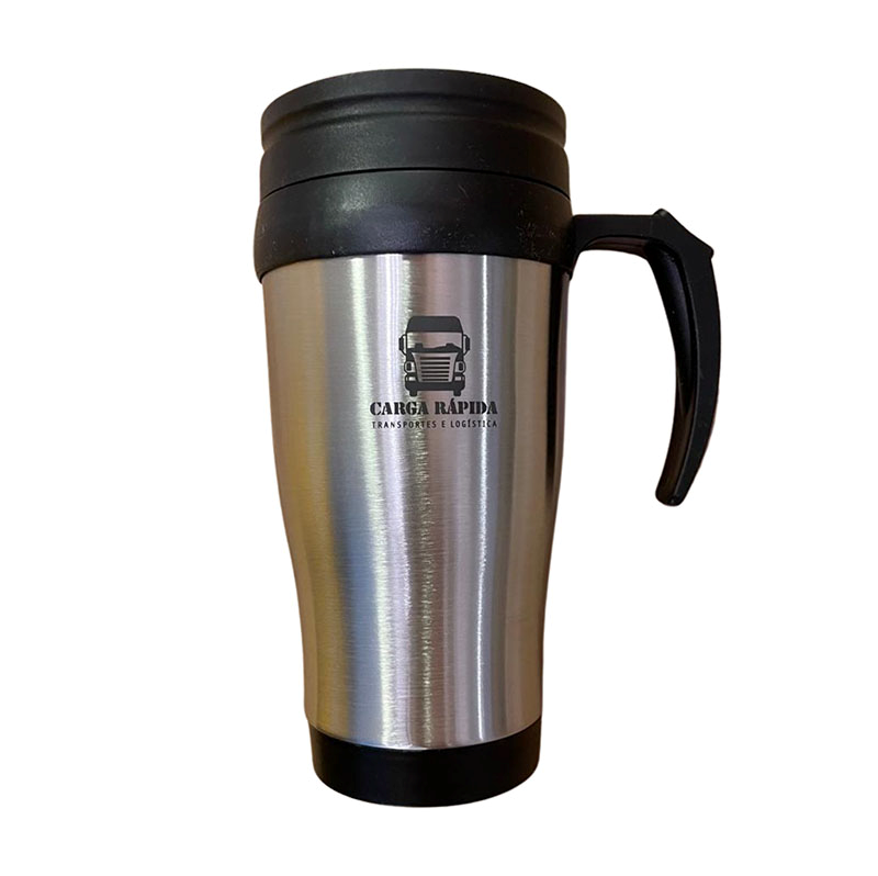 Caneca de inox personalizada